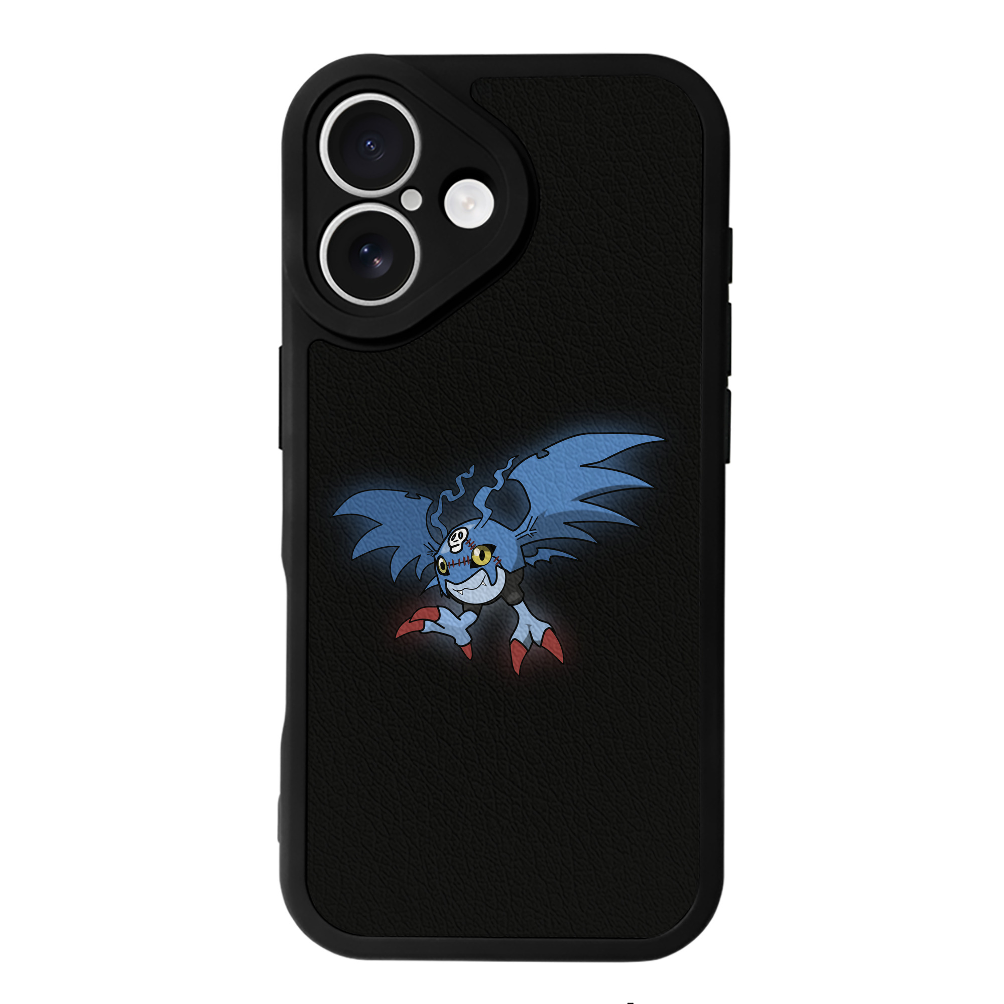 （画像用） Digimon デジタルモンスター/デジモン 【iPhone 16シリーズ対応】シリコンスマホケース（レザー調） 材質：シリコン